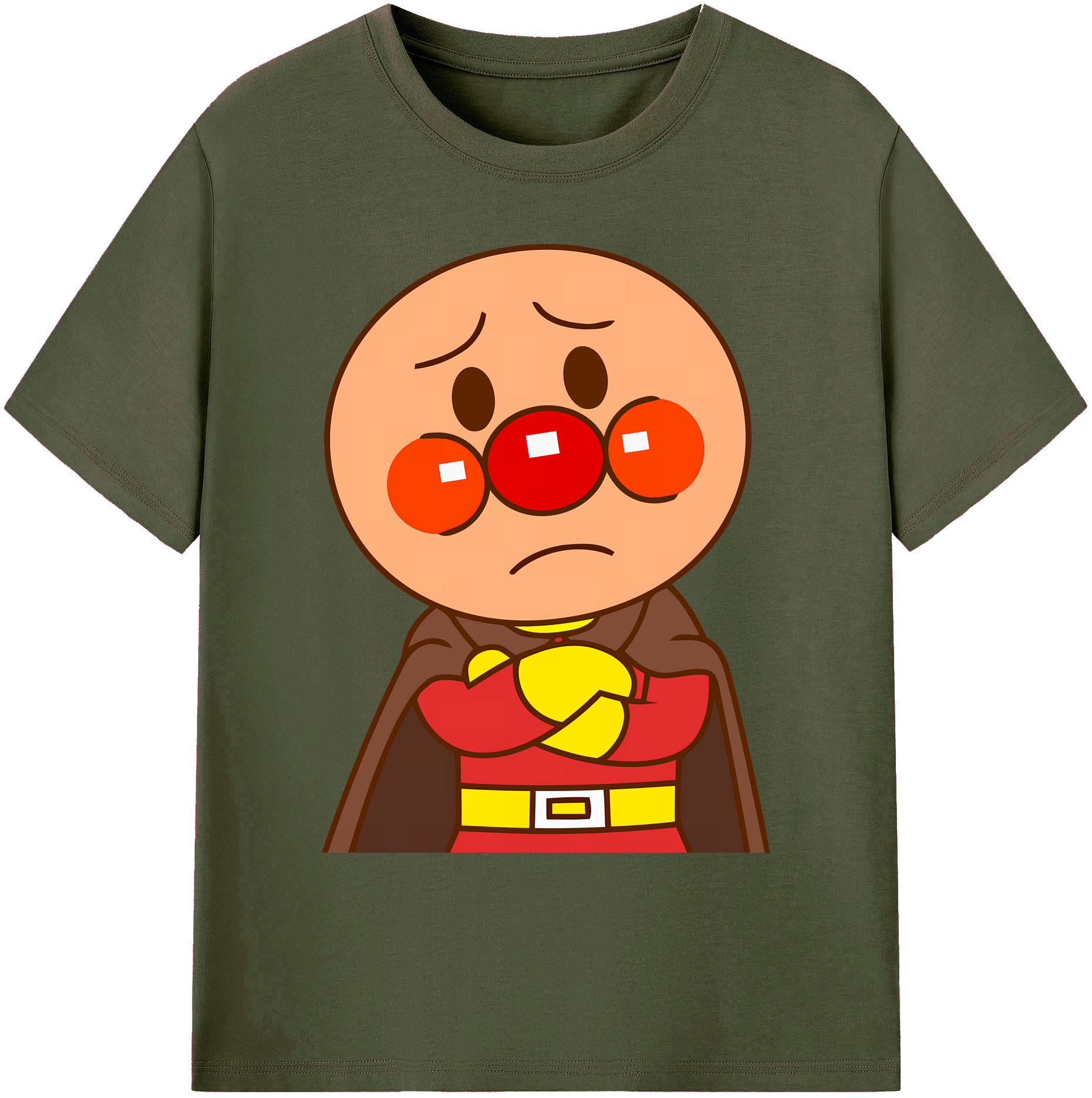 （画像用） アンパンマン Anpanman 綿100％ メンズ半袖Tシャツ｜肌触りやわらか＆通気性